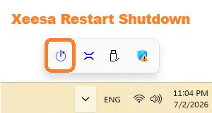 Restart Shutdown Button